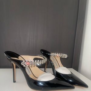 SOLD! Jimmy Choo Bing 100 Black Patent Retail$1,100